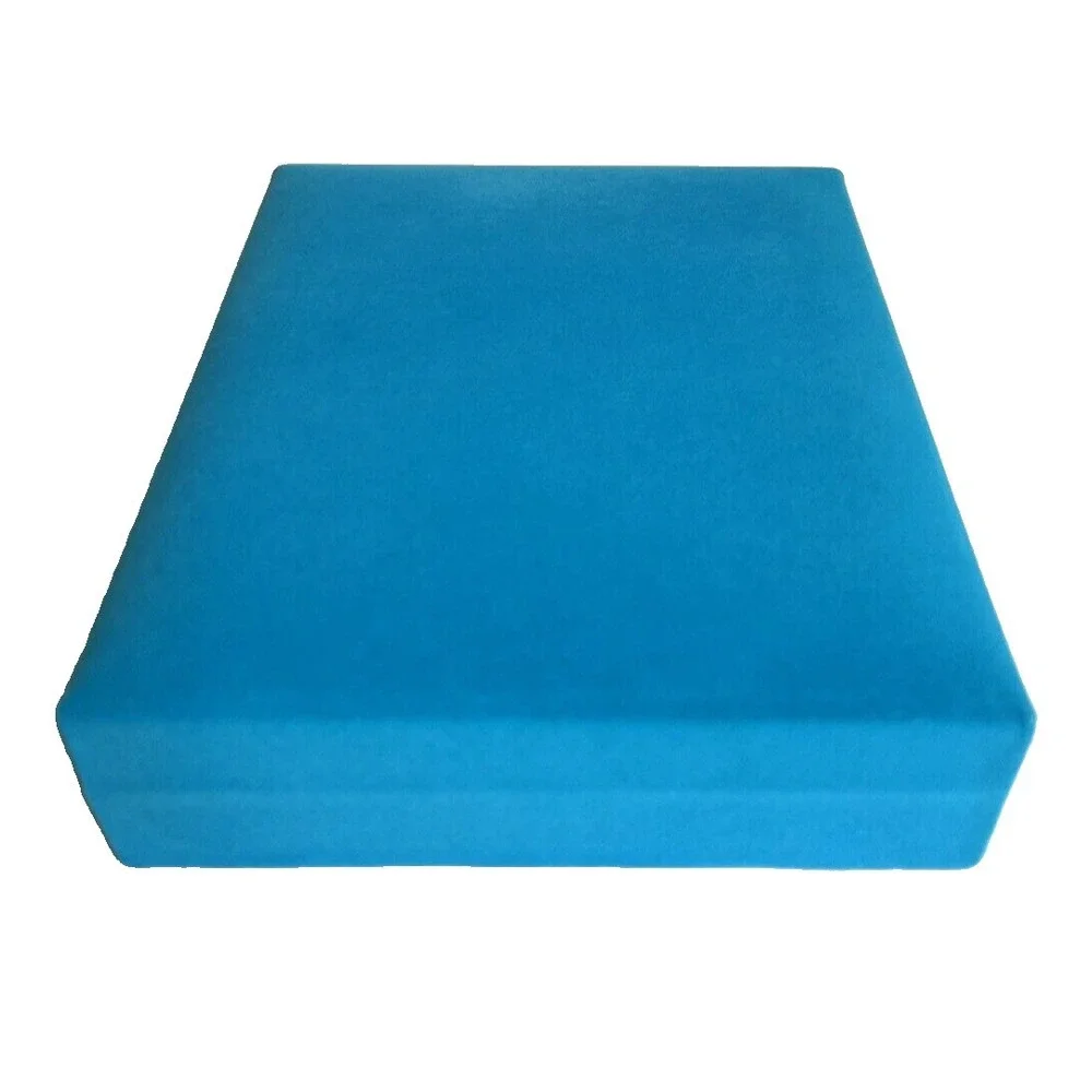 Neiman Marcus Empty Gift Box Aqua Blue Turquoise Velvet 9.5
